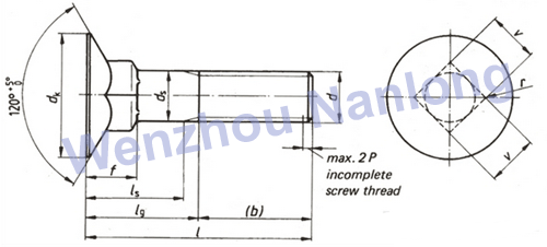 DIN 605 - Flat Countersunk Square Neck Bolts